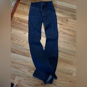 Theory Dark Wash Fit and Flare/Bootcut Jeans